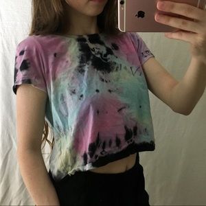 Limited Edition Open Back Tie Dye Crop Top